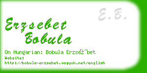 erzsebet bobula business card